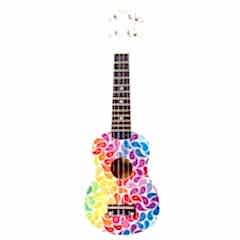 Angel AUK21-MCPT Soprano Ukulele RENKLİ YAPRAKLAR